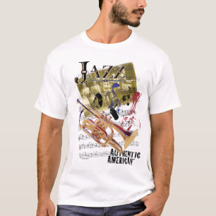 Authentic American Jazz Art T-Shirt