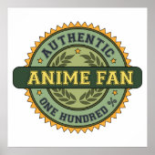 Authentic Anime Fan Poster (Voorkant)