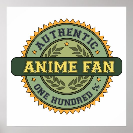 Authentic Anime Fan Poster (Voorkant)