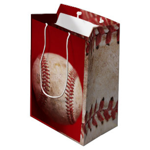 Authentic Baseball Photo Gift Bag Medium Cadeauzakje