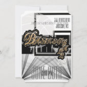 Authentic Basketball Party Invitation - Black Kaart (Voorkant)