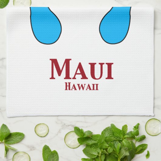 Authentic Beach Bum Maui Hawaii Theedoek (Gevouwen)