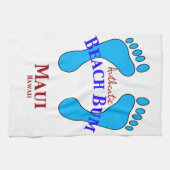 Authentic Beach Bum Maui Hawaii Theedoek (Horizontaal)