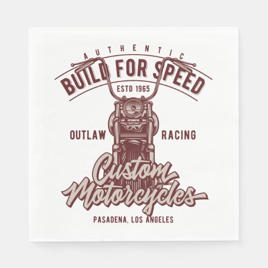 Authentic bouwt voor snelheid servet (Voorkant)