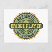 Authentic Bridge Player Briefkaart (Voorkant)