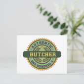 Authentic Butcher Briefkaart (Staand voorkant)