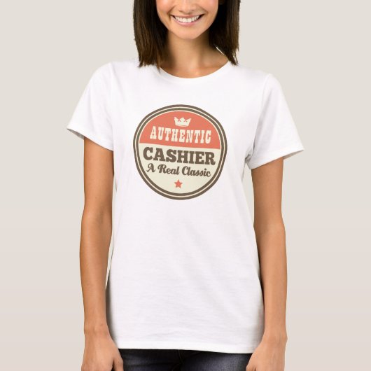 Authentic Cashier A Real Classic T-shirt (Voorkant)