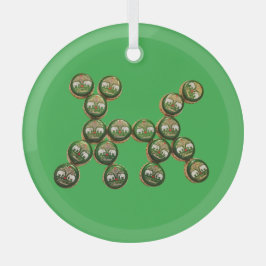 🐶 Authentic Chang Beer Cap Dog Glas Ornament