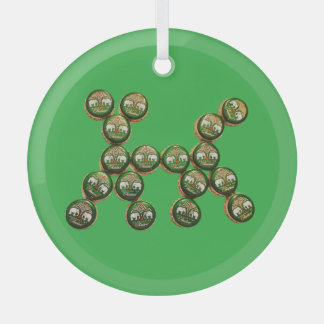 ​🐶 Authentic Chang Beer Cap Dog Glas Ornament