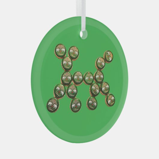 ​🐶 Authentic Chang Beer Cap Dog Glas Ornament (Voorkant Rechts)