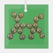 ​🐶 Authentic Chang Beer Cap Dog Glas Ornament (Voorkant)