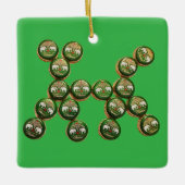 ​🐶 Authentic Chang Beer Cap Dog Keramisch Ornament (Voorkant)