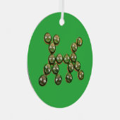 ​🐶 Authentic Chang Beer Cap Dog Metalen Ornament (Voorkant Rechts)