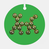 ​🐶 Authentic Chang Beer Cap Dog Metalen Ornament (Achterkant)