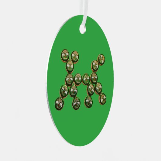 ​🐶 Authentic Chang Beer Cap Dog Metalen Ornament (Voorkant Rechts)