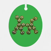 ​🐶 Authentic Chang Beer Cap Dog Metalen Ornament (Achterkant)