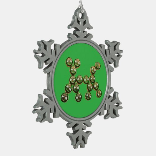 ​🐶 Authentic Chang Beer Cap Dog Tin Sneeuwvlok Ornament (Links)