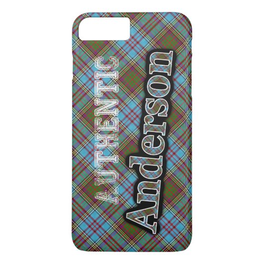 Authentic Clan Anderson Scottish Tartan Design Case-Mate iPhone Case (Achterkant)