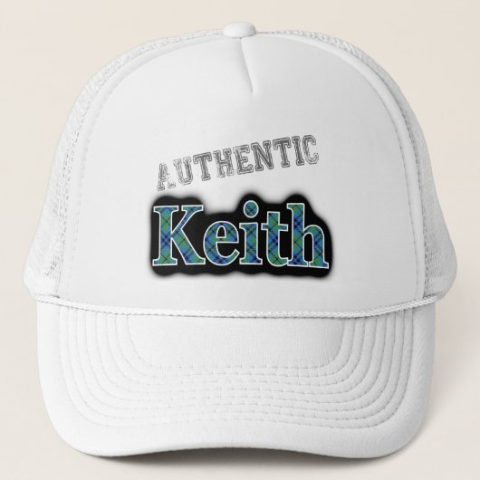 Authentic Clan Keith Scottish Tartan Name Trucker Pet (Voorkant)
