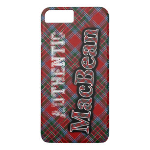 Authentic Clan MacBean Scottish Tartan Design iPhone 8/7 Plus Hoesje
