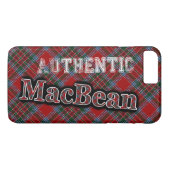Authentic Clan MacBean Scottish Tartan Design Case-Mate iPhone Case (Achterkant (Horizontaal))