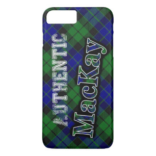 Authentic Clan MacKay Scottish Tartan Design iPhone 8/7 Plus Hoesje