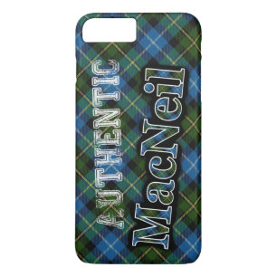 Authentic Clan MacNeil Scottish Tartan Design iPhone 8/7 Plus Hoesje