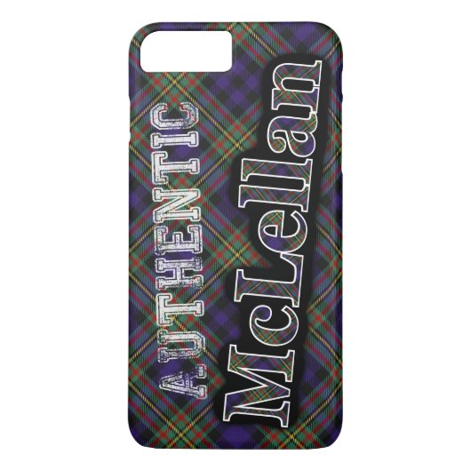 Authentic Clan McLellan Scottish Tartan Design Case-Mate iPhone Case (Achterkant)