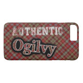 Authentic Clan Ogilvy Scottish Tartan Design Hoesj Case-Mate iPhone Case (Achterkant (Horizontaal))