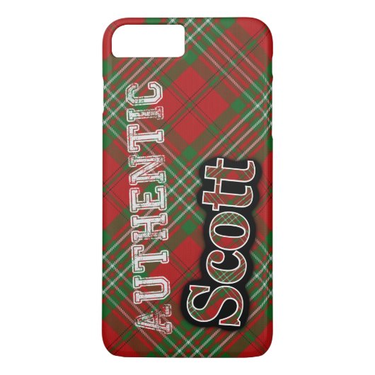 Authentic Clan Scott Scottish Tartan Design Case-Mate iPhone Case (Achterkant)