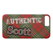 Authentic Clan Scott Scottish Tartan Design Case-Mate iPhone Case (Achterkant (Horizontaal))
