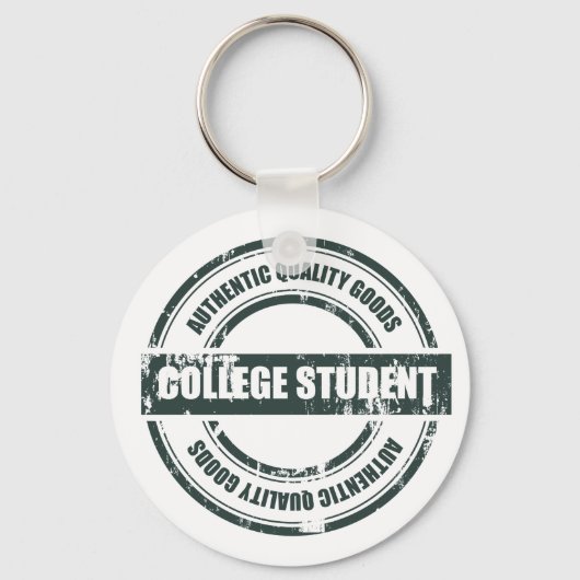 Authentic College Student Sleutelhanger (Voorkant)