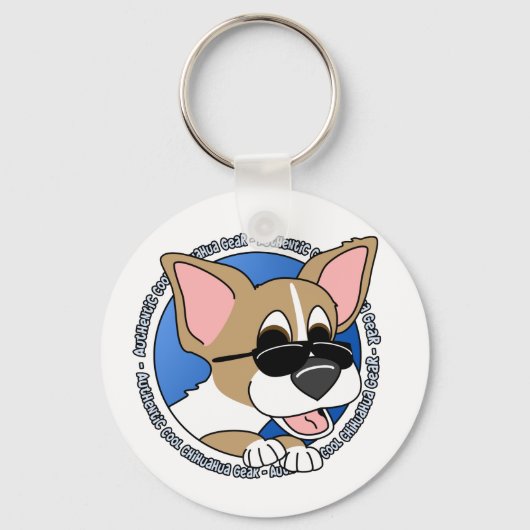 Authentic Cool Chihuahua Sleutelhanger (Voorkant)