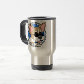 Authentic Cool Chihuahua Travel Mug Reisbeker (Voorkant links)