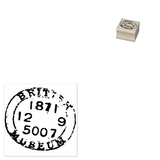 Authentic Dated Museum Document Seal Journaling Ru Rubberstempel (Gestempeld)
