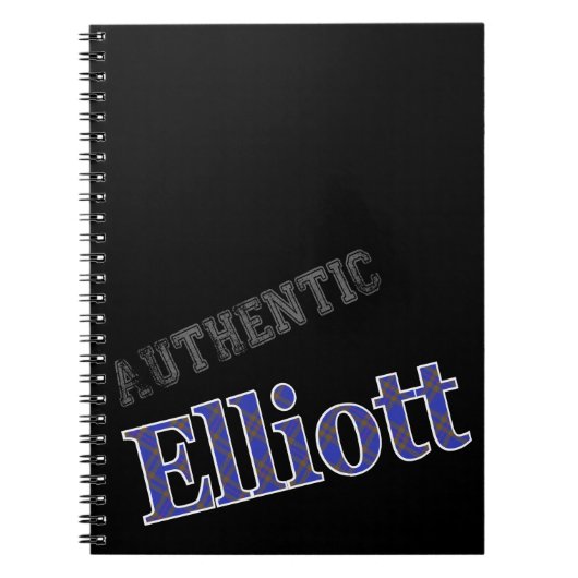 Authentic Design Clan Elliott Tartan Notitieboek (Voorkant)