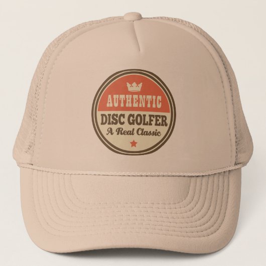 Authentic Disk Golfer  Gift Idee Trucker Pet (Voorkant)