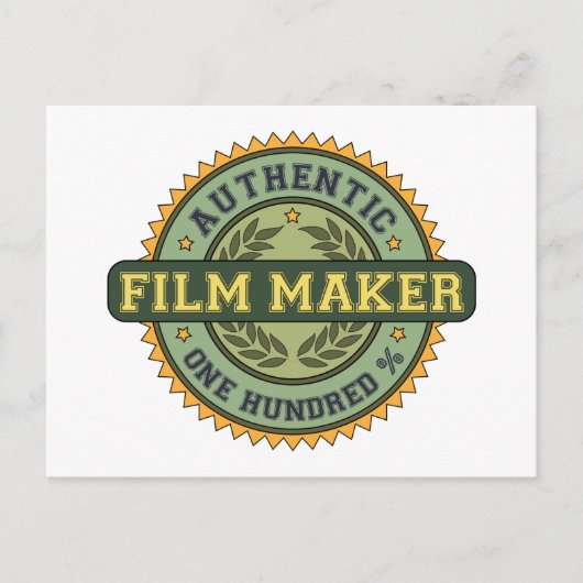 Authentic Film Maker Briefkaart (Voorkant)