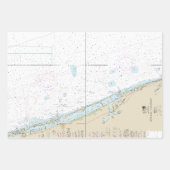 Authentic Florida Nautical Charts Boating Inpakpapier Vel (Voorkant 3)