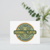 Authentic Foosball Player Briefkaart (Staand voorkant)