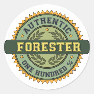 Authentic Forester Ronde Sticker