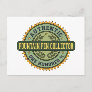 Authentic Fountain Pen Collector Briefkaart