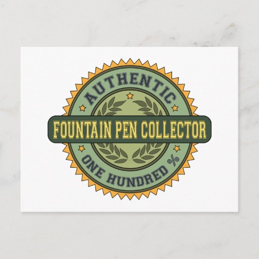 Authentic Fountain Pen Collector Briefkaart (Voorkant)