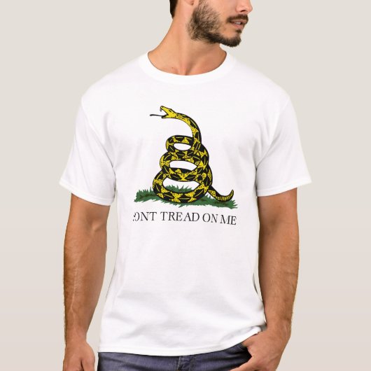 Authentic Gadsden kan niet op me laken T-shirt (Voorkant)