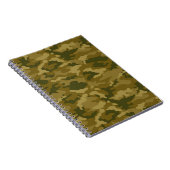 Authentic Green Army Militaire Camo Camouflage Notitieboek (Rechterzijde)