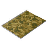 Authentic Green Army Militaire Camo Camouflage Notitieboek (Linkerzijde)