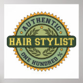 Authentic Hair Stylist Poster (Voorkant)