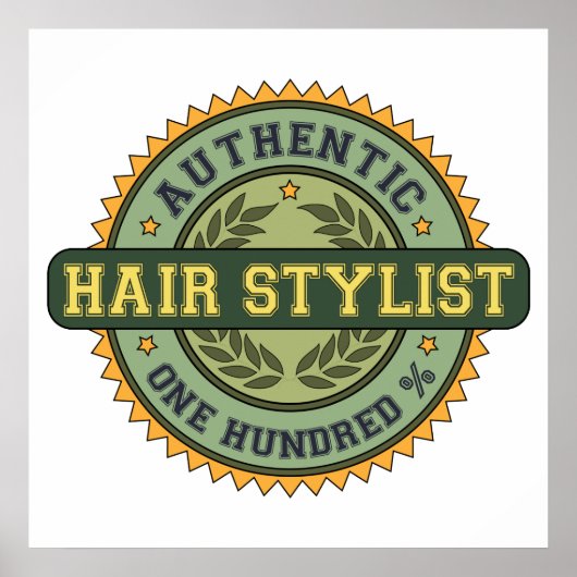 Authentic Hair Stylist Poster (Voorkant)