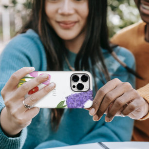 Authentic Hand Drawn Water Colored Flowers Case-Mate iPhone 14 Pro Max Hoesje