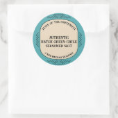 Authentic Hatch Green Chile Spice Custom Ronde Sticker (Tas)